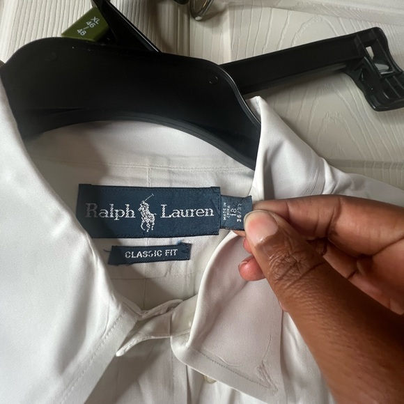 Ralph Lauren White Dress Shirt for Men neck Size 18 - Picture 3 of 5